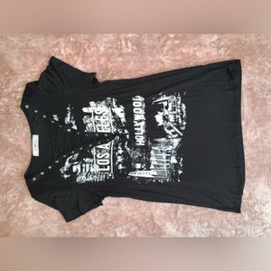 Kali Reve Criss Cross V Neck T shirt 🌟